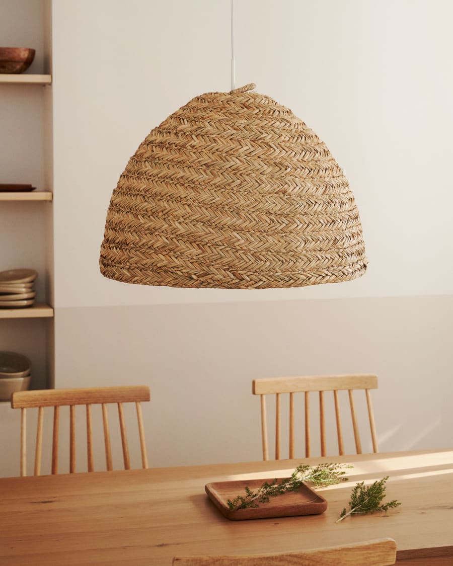Japandi Wicker Pendant Light
