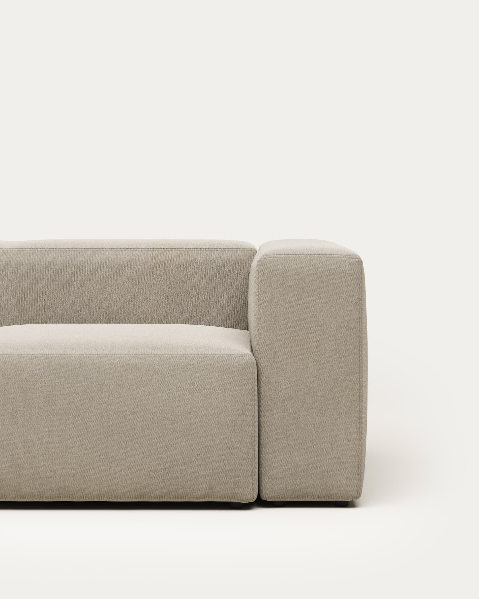 Beige 2 Seater Japandi Sofa