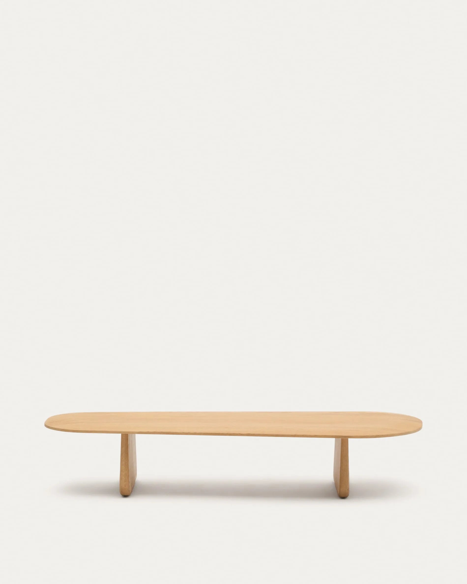 Light Wood Organic Japandi Coffee Table