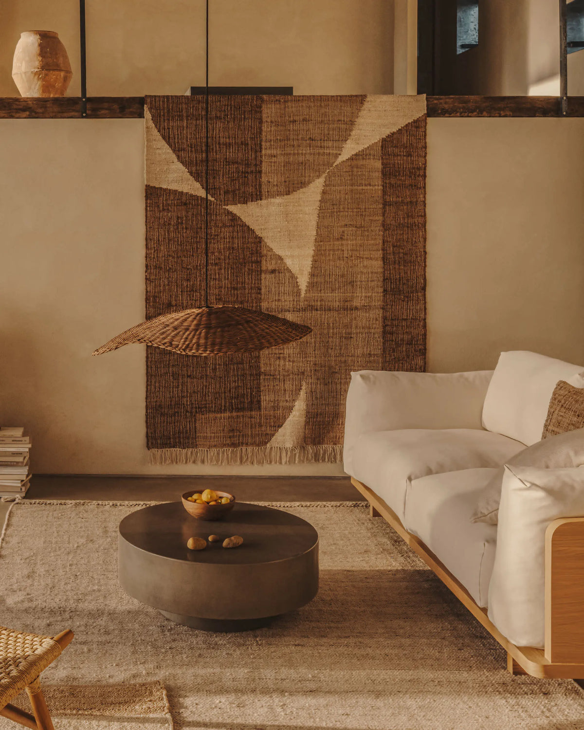 Cement Japandi Coffee Table