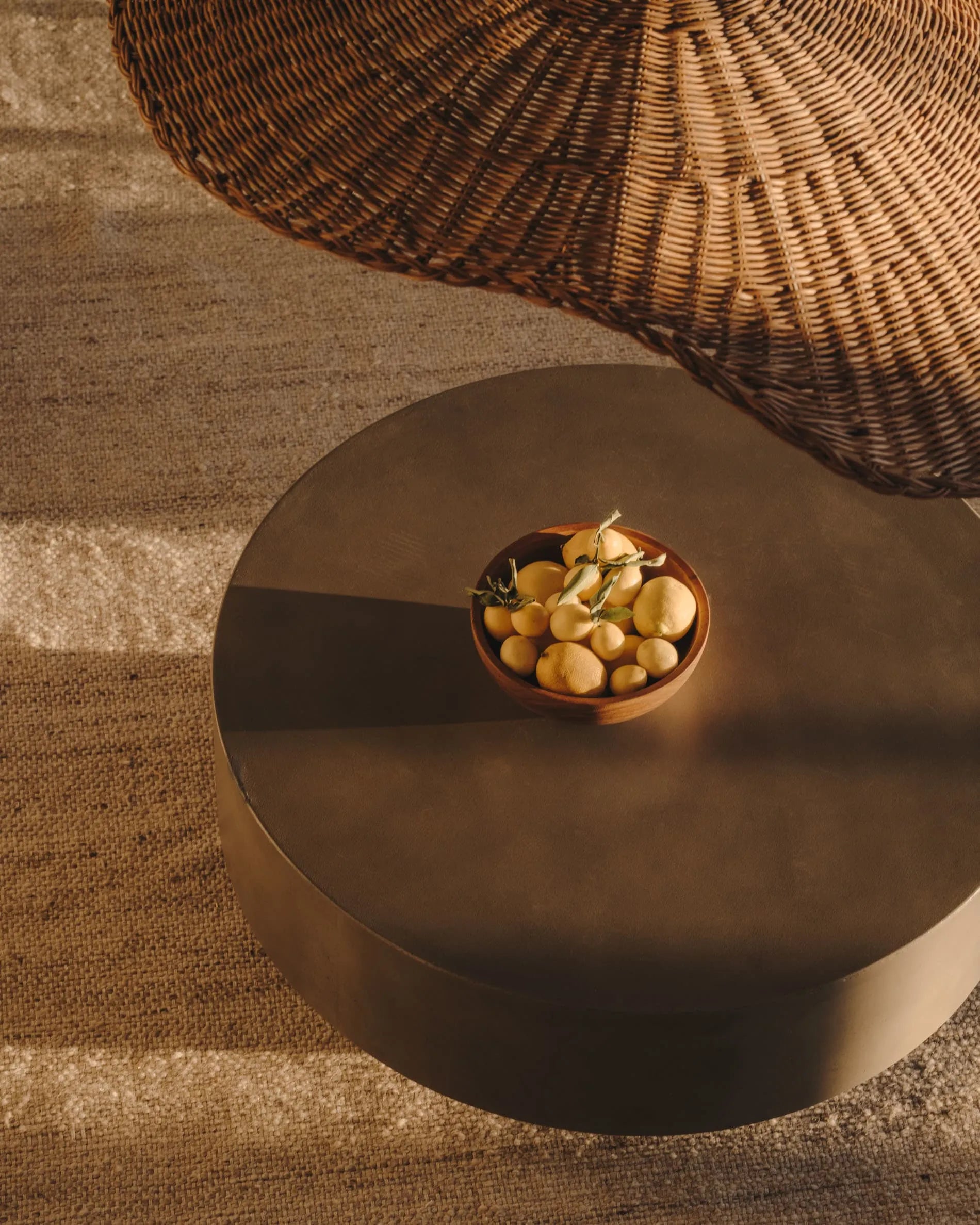 Cement Japandi Coffee Table
