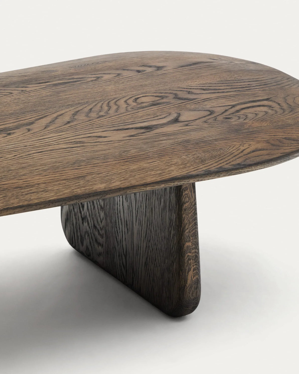 Dark Wood Organic Japandi Coffee Table