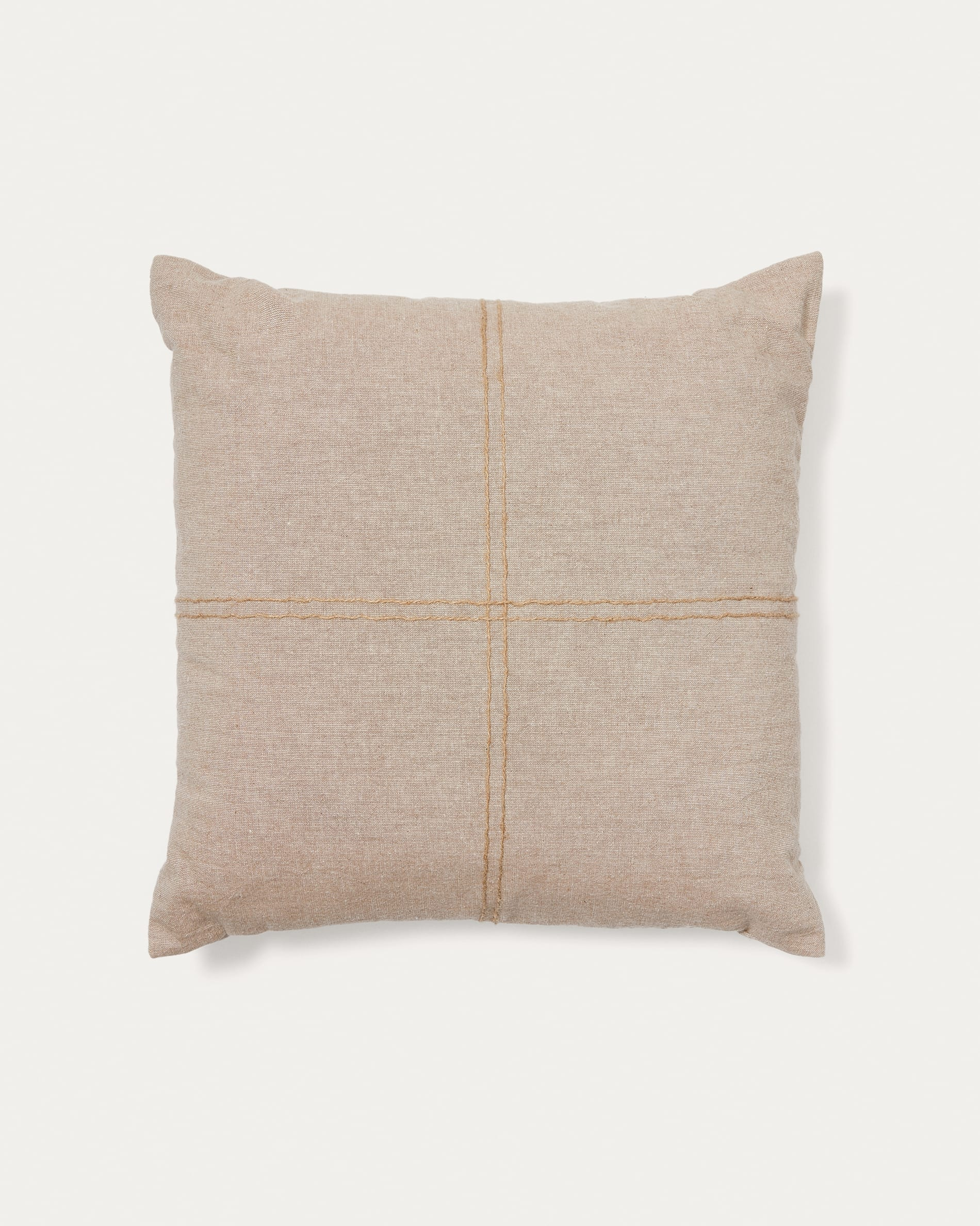 Beige Linen Japandi Cushion Cover
